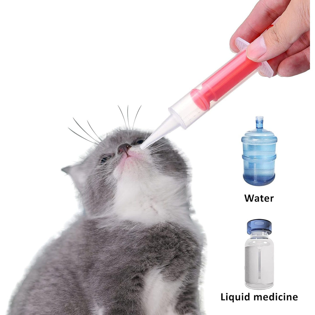 3X Pet Pill Feeder - Medicine Dispenser Tool - Syringe Popper for Tablet, Pill, Capsules - Use for Water, Milk Formula, Powder - Ideal for Kittens, Puppies, Dogs, Cats, Newborn Animals - Just Closeouts Canada Inc.