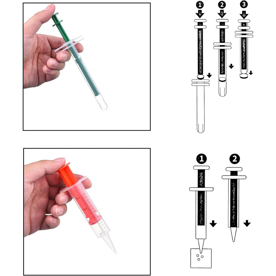 3X Pet Pill Feeder - Medicine Dispenser Tool - Syringe Popper for Tablet, Pill, Capsules - Use for Water, Milk Formula, Powder - Ideal for Kittens, Puppies, Dogs, Cats, Newborn Animals - Just Closeouts Canada Inc.