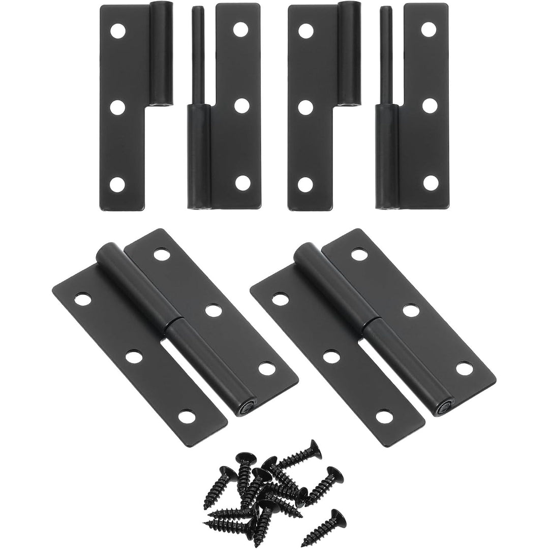 4 Black 2.5-Inch Left-Hand Lift-Off Door Hinges - Just Closeouts Canada Inc.