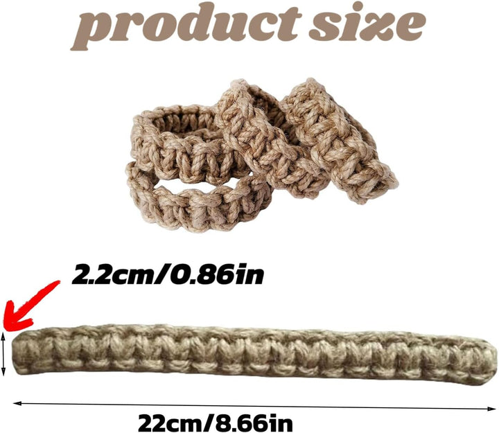4 Coffee Braided Curtain Tiebacks with Flexible Wire Core - Just Closeouts Canada Inc.