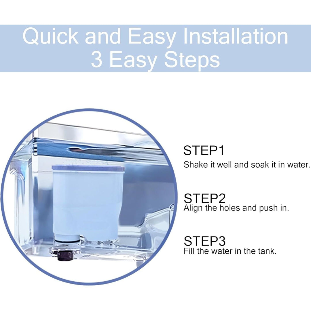 4 Pack Espresso Coffee Machine Water Filter Replacement Compatible with Philips Saeco AquaClean CA6903 / 10/00 / 01/22 / 47 (4pack) - Just Closeouts Canada Inc.