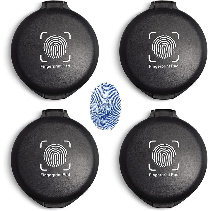 4-Pack Fingerprint Ink Pads, Blue - Just Closeouts Canada Inc.