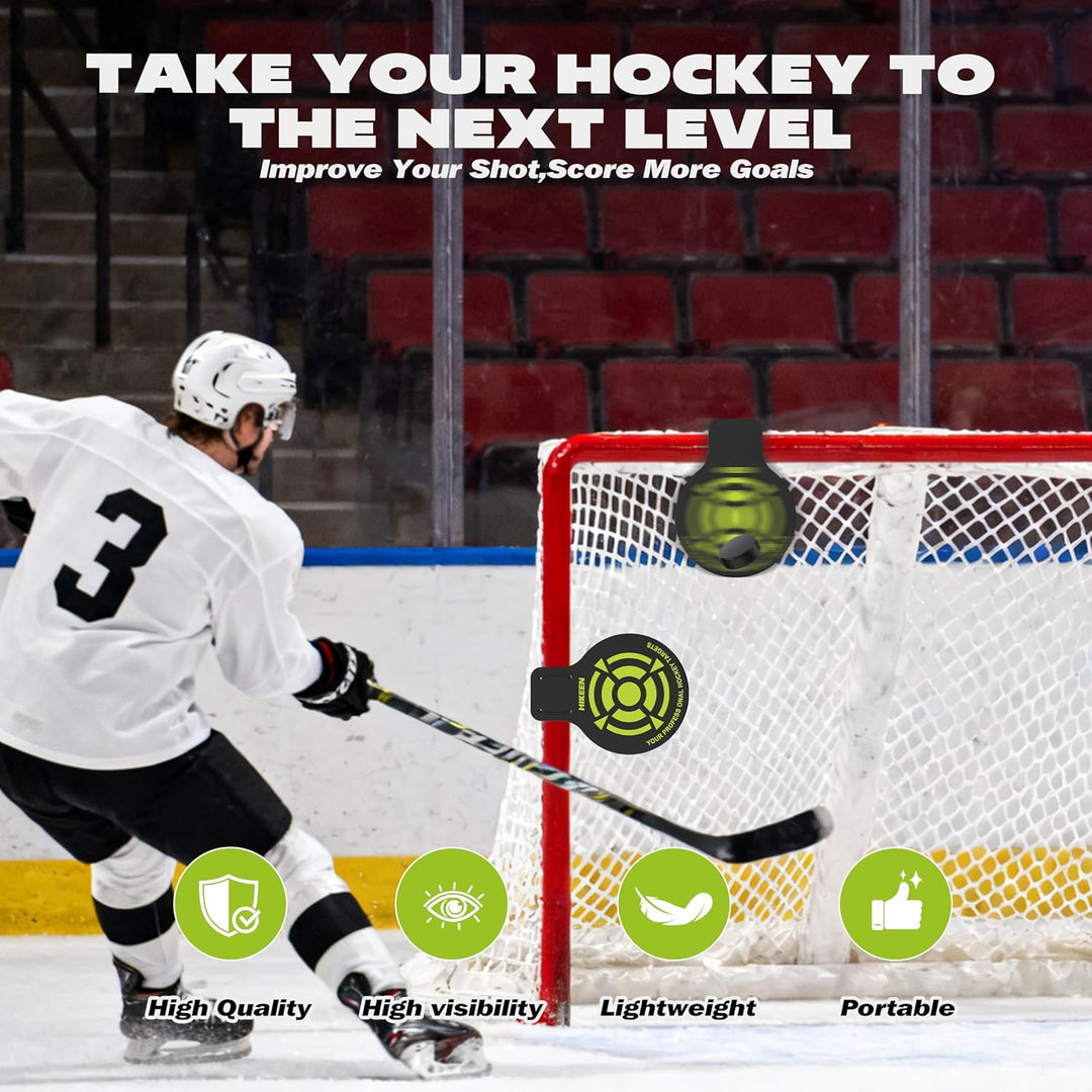4 Pcs Professional Hockey Targets - Durable 5mm Thick PVC Goal Targets Can Withstand Powerful Shooting_Ideal Training Equipment for Hockey, Lacrosse, Soccer Accuracy Practice - Just Closeouts Canada Inc.X004TY675B