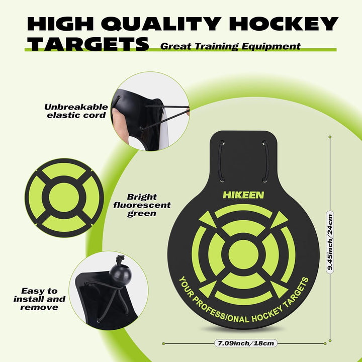 4 Pcs Professional Hockey Targets - Durable 5mm Thick PVC Goal Targets Can Withstand Powerful Shooting_Ideal Training Equipment for Hockey, Lacrosse, Soccer Accuracy Practice - Just Closeouts Canada Inc.X004TY675B