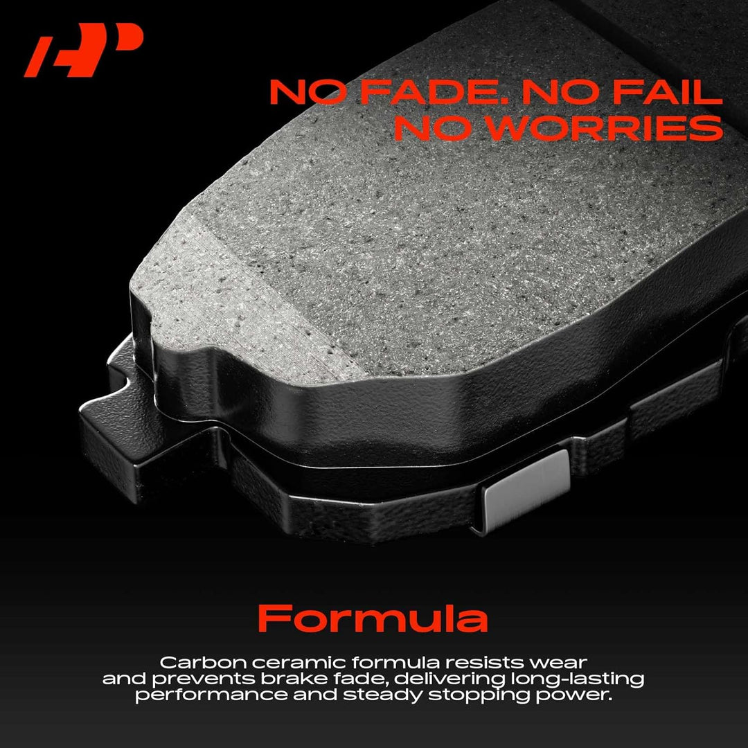 4-Piece Front Ceramic Brake Pads with Hardware for Veracruz 3.8L - Just Closeouts Canada Inc.
