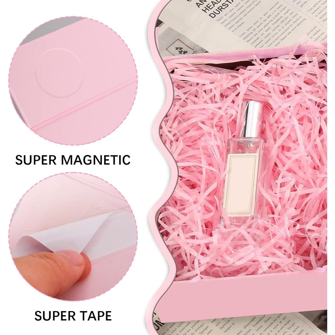 4 Pink Magnetic Gift Boxes with Ribbons, 9 × 6.7 × 2.8 in - Just Closeouts Canada Inc.