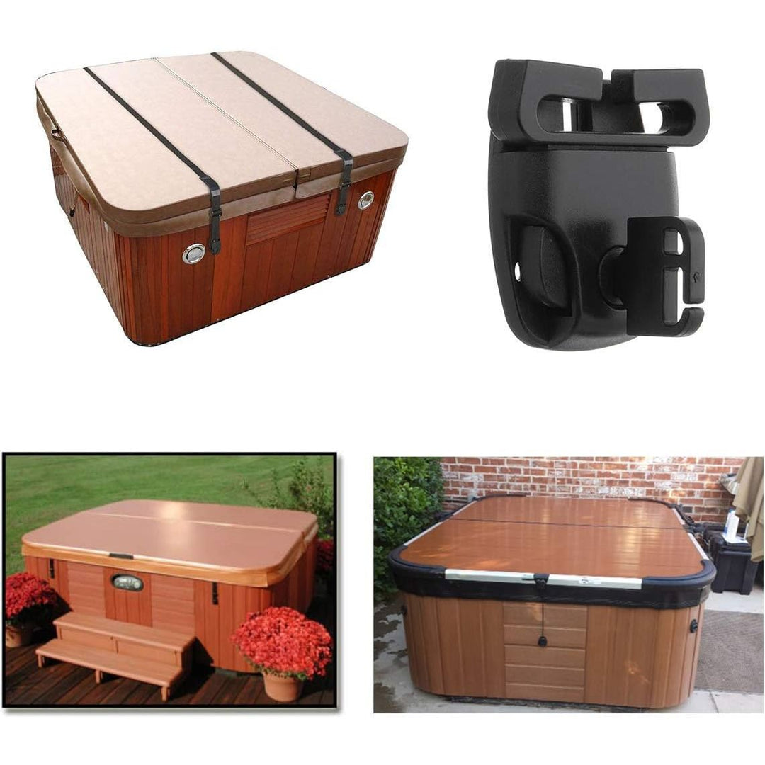 4 Set Spa Hot Tub Cover Broken Latch Repair Kit - Replace Latches Clip Lock with Keys and Hardwares for Spa Hot Tubs and Others - Just Closeouts Canada Inc.