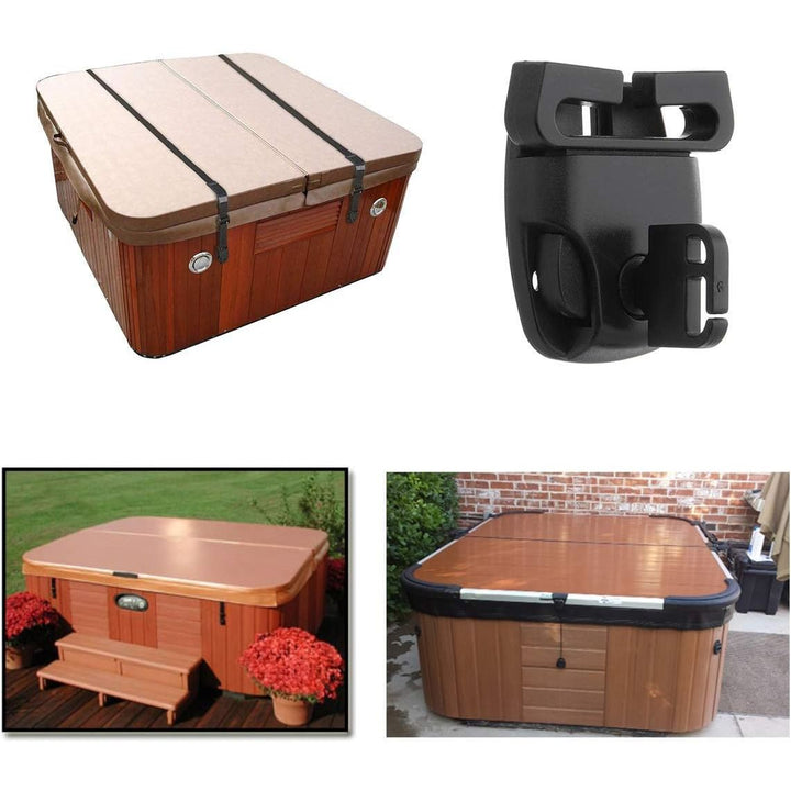 4 Set Spa Hot Tub Cover Broken Latch Repair Kit - Replace Latches Clip Lock with Keys and Hardwares for Spa Hot Tubs and Others - Just Closeouts Canada Inc.