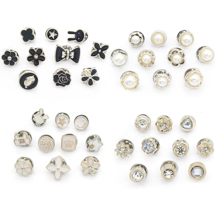 40-Piece Decorative Mini Brooch Pin Assortment - Just Closeouts Canada Inc.