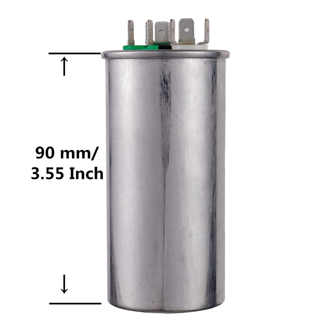 40+5uF 40/5MFD ±6% 370V CBB65 Dual Run Circular Start Capacitor for AC Motor Run or Fan Start or Condenser Straight - Just Closeouts Canada Inc.