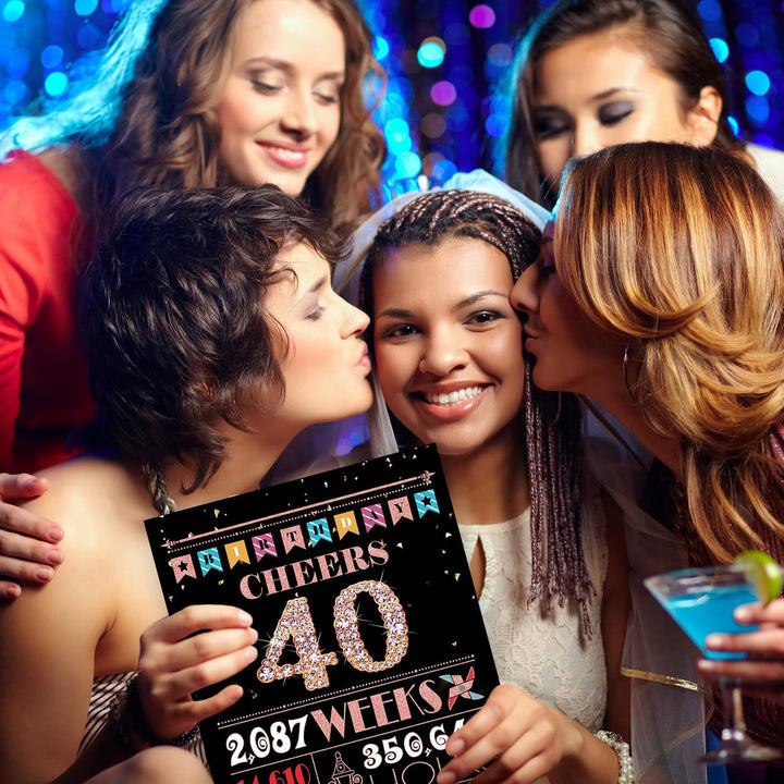 40th Birthday Card, 40th Birthday Gifts Women, 40th Birthday Decorations for Her, Back in 1985 Birthday Card, Rose Gold - Just Closeouts Canada Inc.