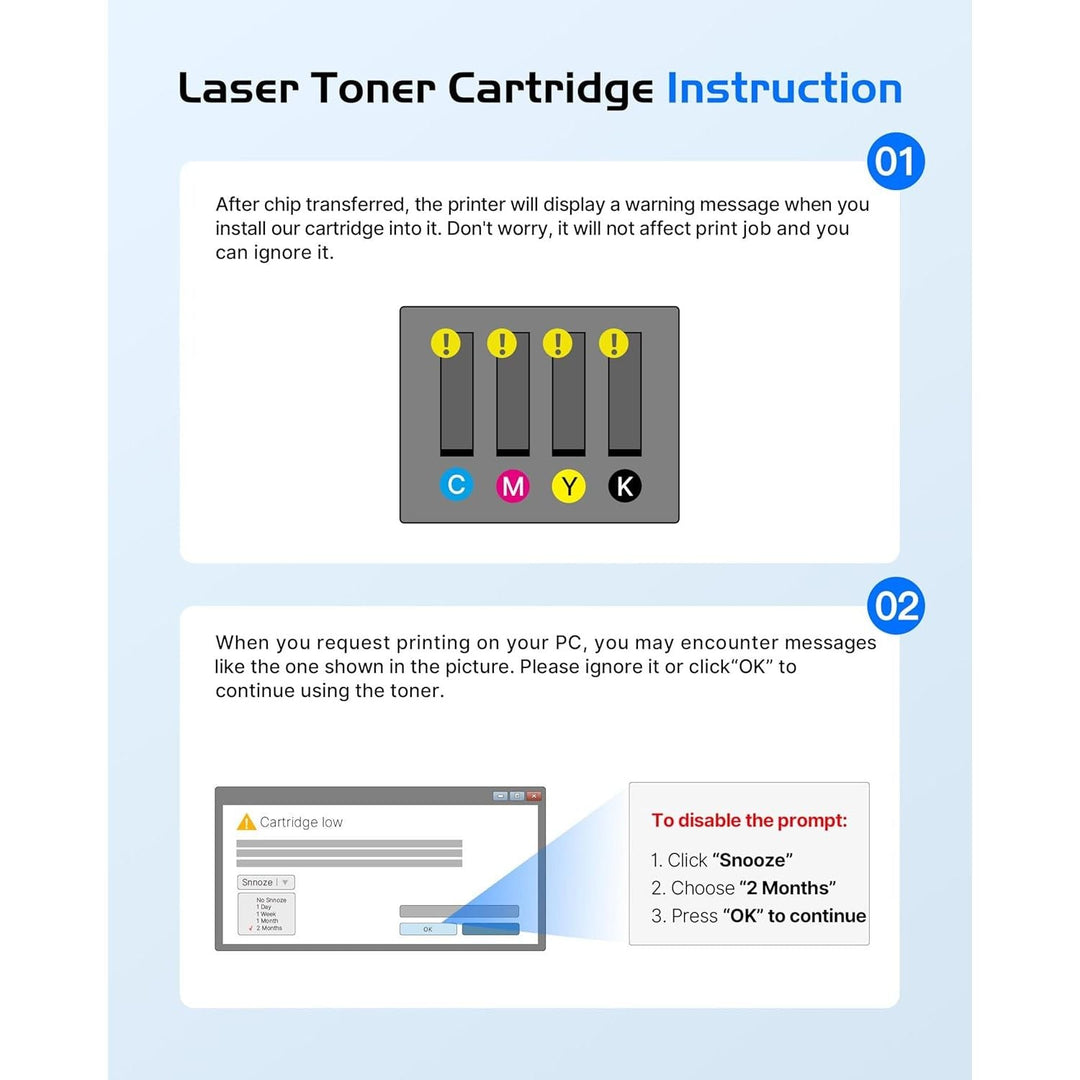 410A CF410A Toner Cartridge Replacement GPC Image for HP CF411A CF412A CF413A to use with Color Laserjet Pro MFP M477fdw M477fdn M477fnw Pro M452dn M452nw M452dw Printer Toner (4 Pack) - Just Closeouts Canada Inc.X004E4YVH7