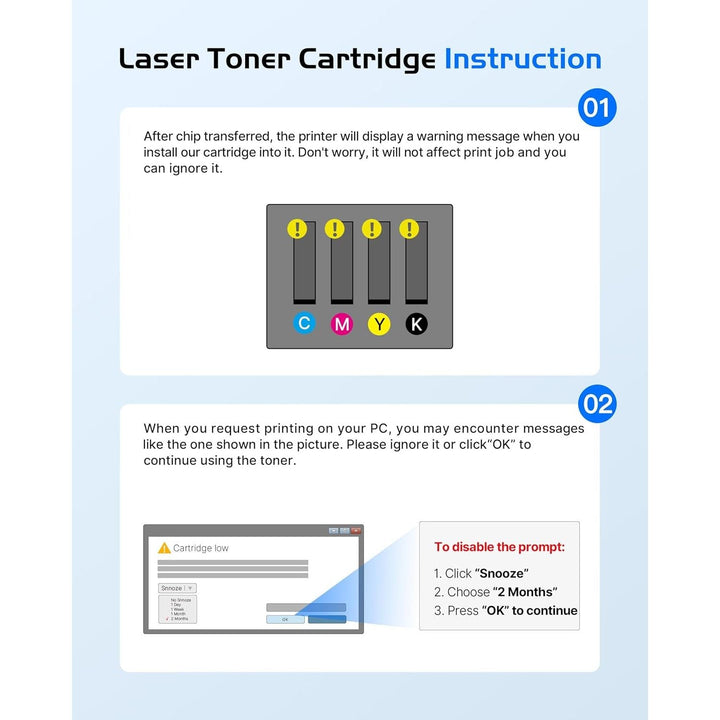 410A CF410A Toner Cartridge Replacement GPC Image for HP CF411A CF412A CF413A to use with Color Laserjet Pro MFP M477fdw M477fdn M477fnw Pro M452dn M452nw M452dw Printer Toner (4 Pack) - Just Closeouts Canada Inc.X004E4YVH7