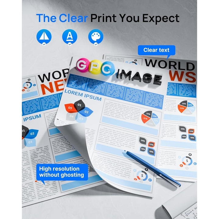 410A CF410A Toner Cartridge Replacement GPC Image for HP CF411A CF412A CF413A to use with Color Laserjet Pro MFP M477fdw M477fdn M477fnw Pro M452dn M452nw M452dw Printer Toner (4 Pack) - Just Closeouts Canada Inc.X004E4YVH7