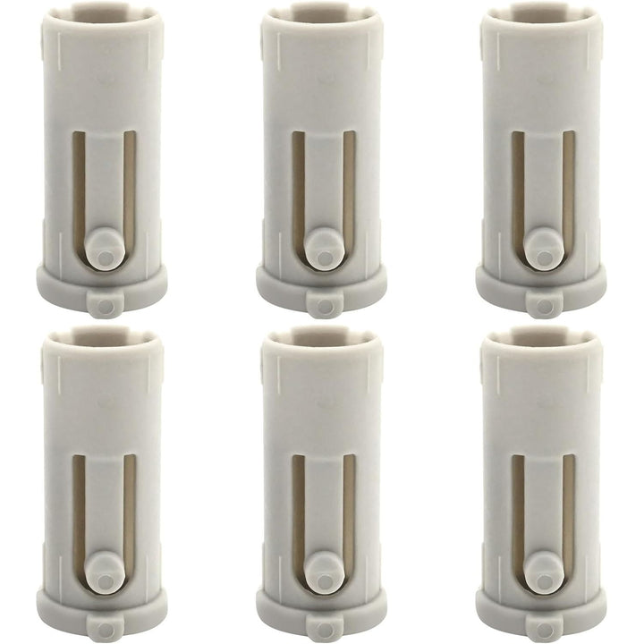 Six white 4140 791 7207 replacement attachment sleeves