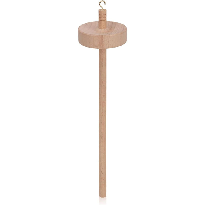 Drop Spindle for Spinning Yarn, 12.8in Wooden Drop Spindle Holder Top Whorl Drop Spindle Yarn Spinning Wheel for Beginners Sewing, Drop Spindle Bottom Whorl for Sewing Projects
