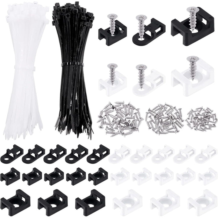 480-Piece Cable Tie, Mount and Screw Assortment - Just Closeouts Canada Inc.X0034BH1XR