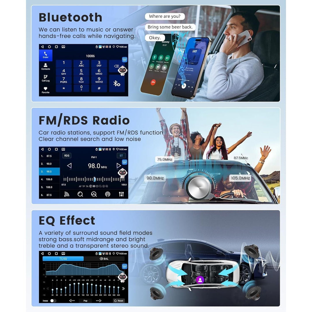 4G+64G CarPlay Radio for VW Passat Jetta Tiguan Golf MK5 MK6 T5 EOS Polo, Android 13 Car Stereo 7 Inch Touch Screen Android Auto GPS Navigation Bluetooth FM SWC Backup Camera - Just Closeouts Canada Inc.