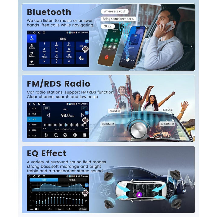 4G+64G CarPlay Radio for VW Passat Jetta Tiguan Golf MK5 MK6 T5 EOS Polo, Android 13 Car Stereo 7 Inch Touch Screen Android Auto GPS Navigation Bluetooth FM SWC Backup Camera - Just Closeouts Canada Inc.