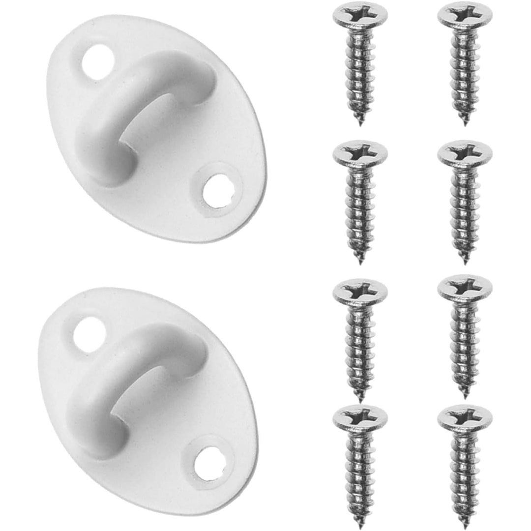4inch Barn Door Lock Latch (White - 2 Pack) - Just Closeouts Canada Inc.