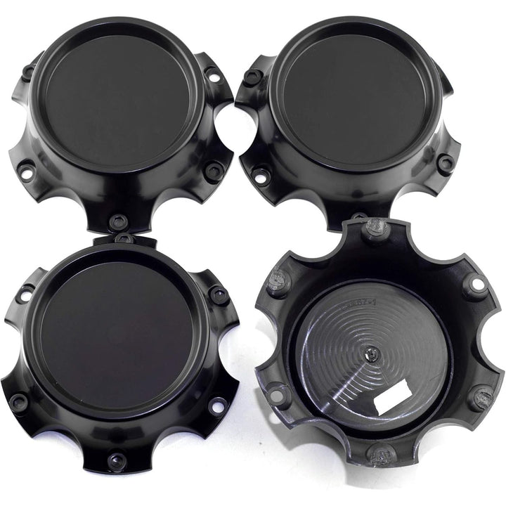 4pcs 135mm (5.31inch) 6 Lugs Car Wheel Center Caps Black Base,OD:135 mm/5.31 in,ID:100 mm/3.94 in - Just Closeouts Canada Inc.