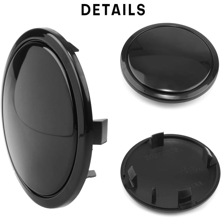 4pcs 69mm(2.72in)/ 55.6mm(2.19in) Wheel Hub Center Caps Black for 4B0 601 170 A A3 A4 A5 A6 A7 Q3 S5 S6 S758811 Wheel - Just Closeouts Canada Inc.