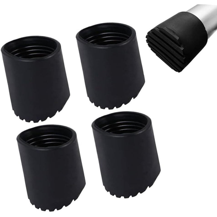 4pcs Non Slip Ladder Feet Rubber Ladder Accessories Replacement Step Ladder Feet Foot Mat Cushion, Rubber Round Telescopic Ladder Accessories Pad Cover Cushion for Ladder Protection Black - Just Closeouts Canada Inc.