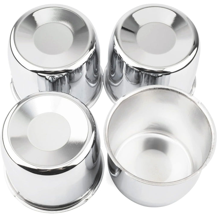 4pcs Push Through Wheel Center Caps Chrome Silver for 108MM 4.25" Center Bore Auto Trailer Wheel Rim - Just Closeouts Canada Inc.