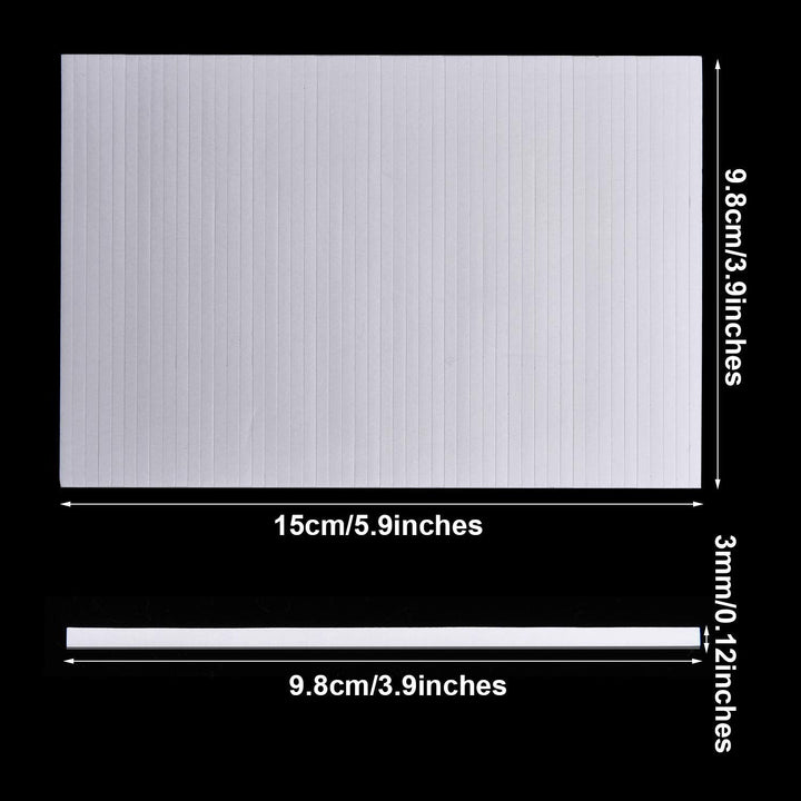 500 Double-Sided Foam Adhesive Strips, White, 3.9in - Just Closeouts Canada Inc.