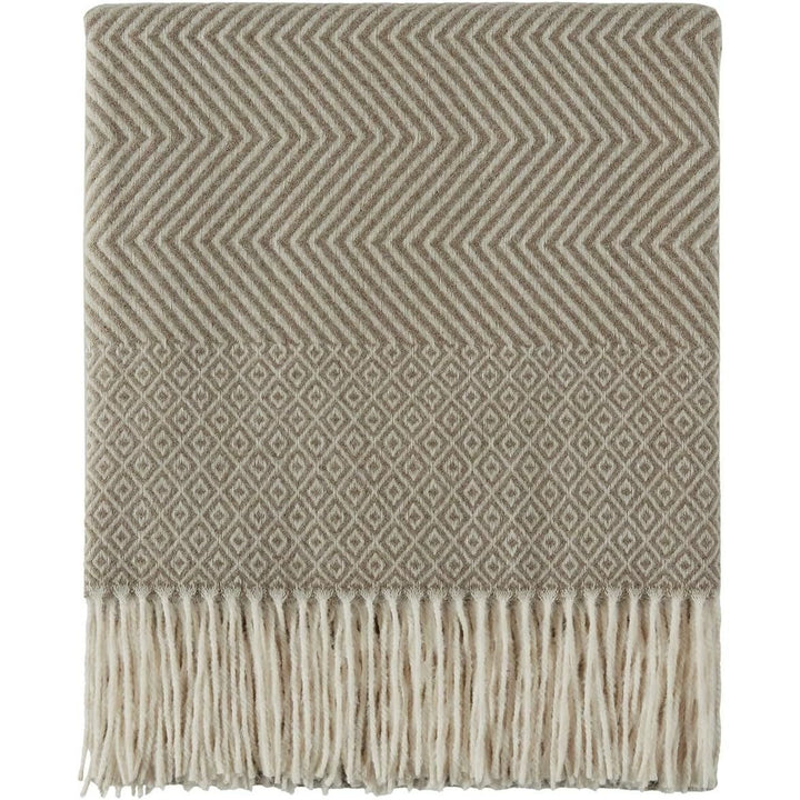 50"X60" Farmhouse Breathable Soft and Warm Classic Throw Blanket for Sofa Couch Bed, Faux Cashmere Home Decoration Throw with Tassles (Coffee) - Just Closeouts Canada Inc.