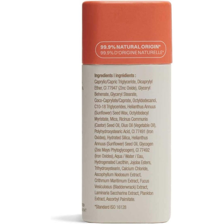 ATTITUDE Oceanly Lightweight Blush Stick, Titanium Dioxide-Free, EWG Verified, Plastic-Free, Vegan Makeup, Corail, 8.5g