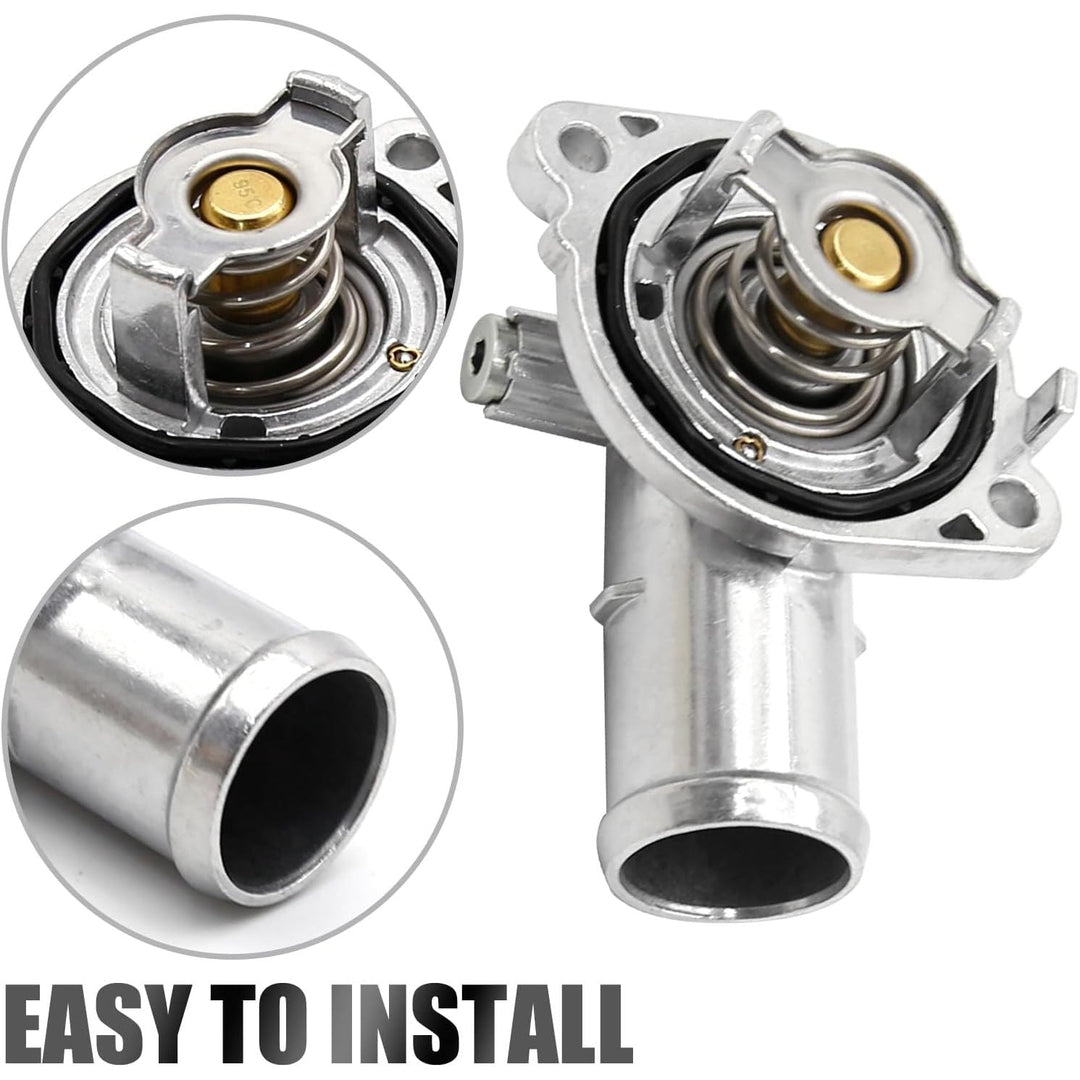 5184570AG Thermostat Housing Assembly Replacement for Jeep Replacement for Cherokee 2014 2015 2016 2017 2018 2019 2020 2021 2022, Replace 5184570AH, 5184570AI, 5184570AJ - Just Closeouts Canada Inc.