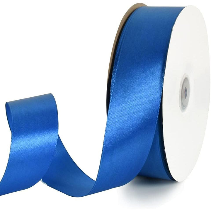 1-1/2 Inch (40mm) x 100 Yards Royal Blue Wide Satin Ribbon Solid Fabric Ribbon for Gift Wrapping Chair Sash Valentine's Day Wedding Birthday Party Decoration Hair Floral Craft Sewing