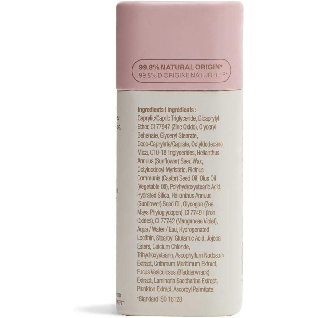 ATTITUDE Oceanly Lightweight Blush Stick, Titanium Dioxide-Free, EWG Verified, Plastic-Free, Vegan Makeup, Silky Pink, 8.5g
