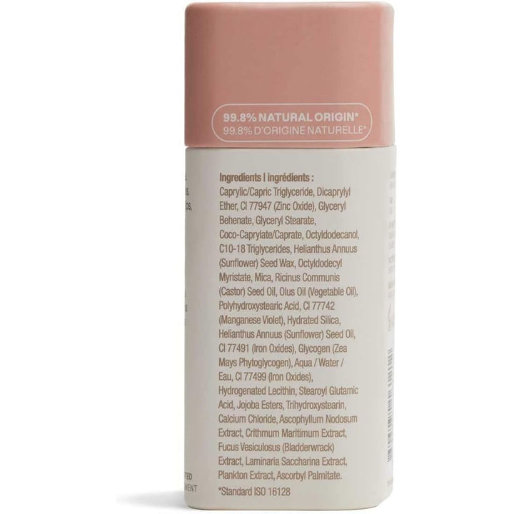 ATTITUDE Oceanly Lightweight Blush Stick, Titanium Dioxide-Free, EWG Verified, Plastic-Free, Vegan Makeup, Rose, 8.5g