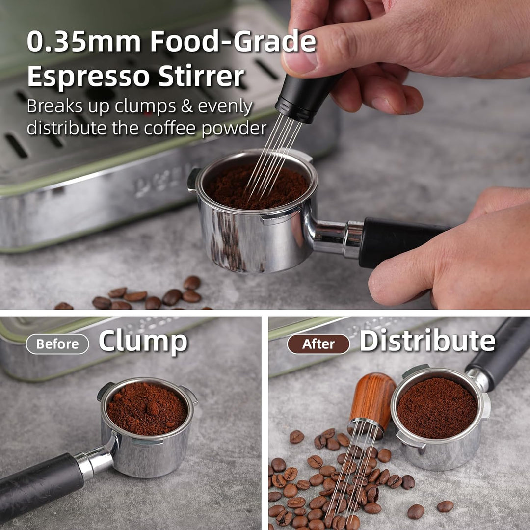 51mm Wdt Tool Espresso Accessories Kit, Dosing Funnel and Puck Screen Set, Espresso Stirrer Distribution Tool, Espresso Whisk for Barista Espresso Tools - Just Closeouts Canada Inc.X004YR9IG3