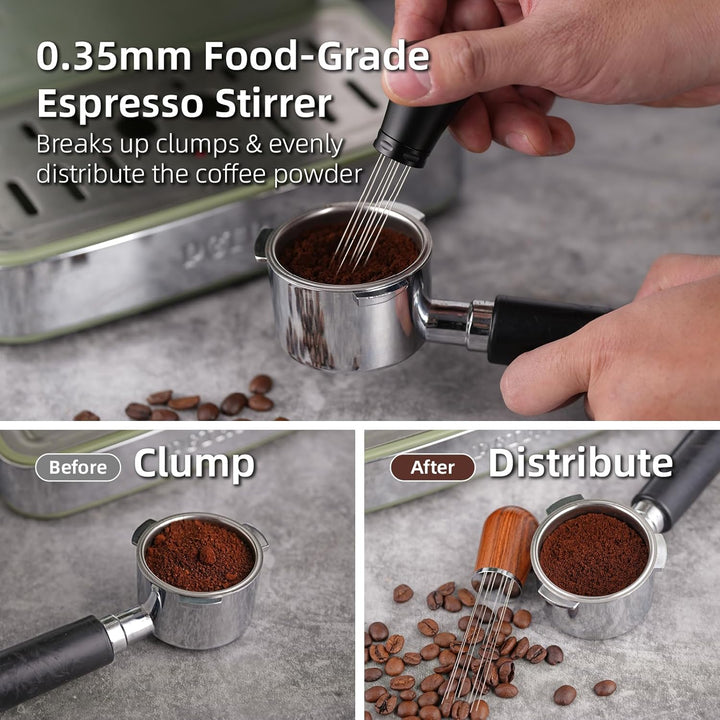 51mm Wdt Tool Espresso Accessories Kit, Dosing Funnel and Puck Screen Set, Espresso Stirrer Distribution Tool, Espresso Whisk for Barista Espresso Tools - Just Closeouts Canada Inc.X004YR9IG3