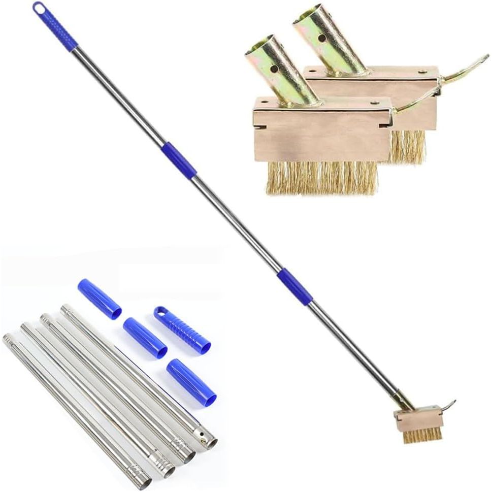 Crack Weeder, Manual Crevice Weeding Tool, Manual Weeding Tool, Moss Weed Remover Puller Tool, Grout Brush with Steel Handle for Paver Deck Patio Walkway Driveway