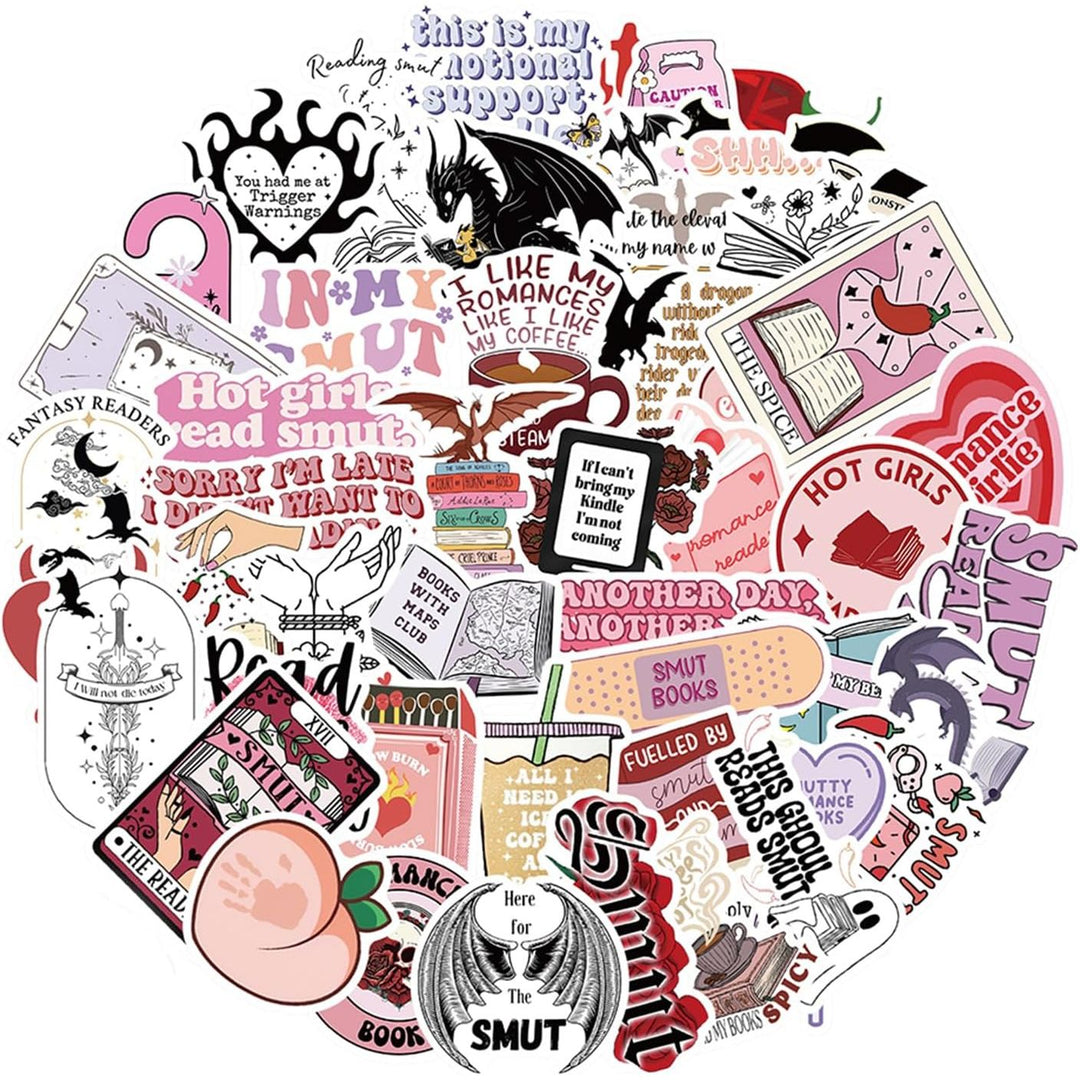 52-Piece Bookish Reading Sticker Pack for Adults - Just Closeouts Canada Inc.