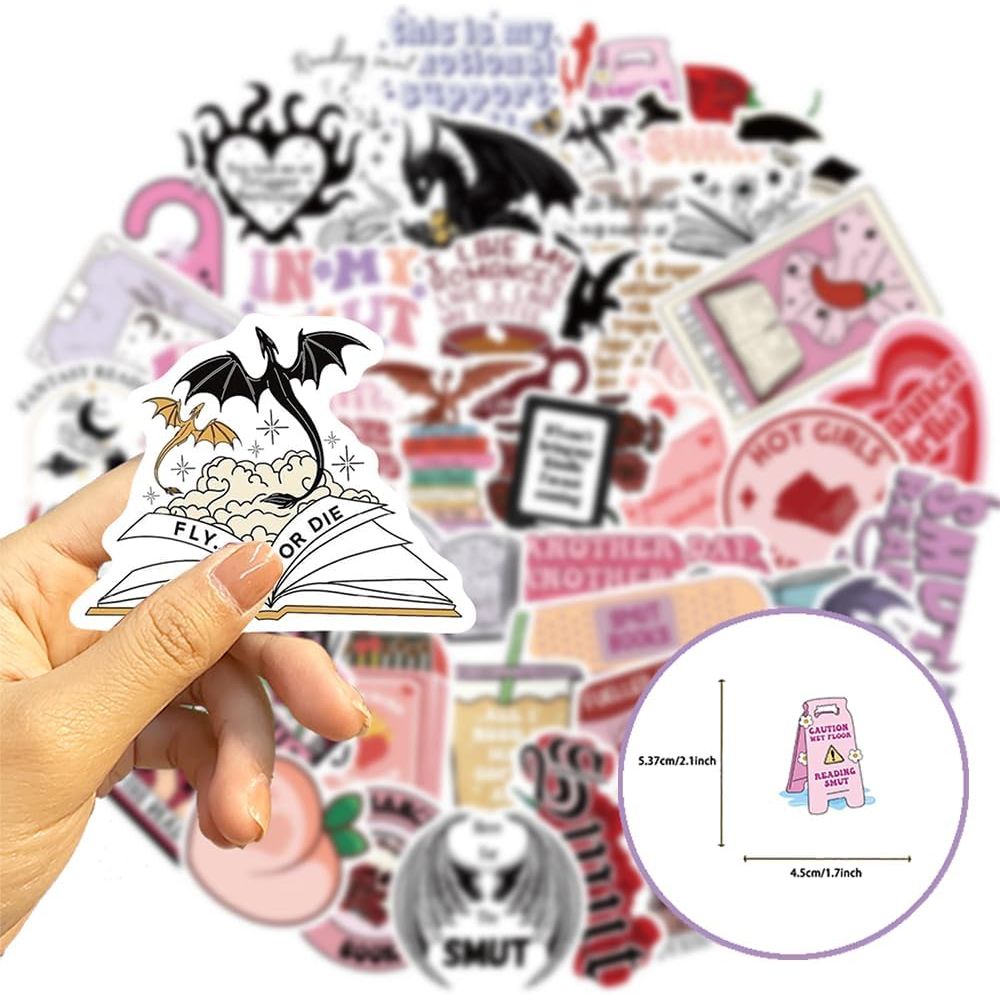 52-Piece Bookish Reading Sticker Pack for Adults - Just Closeouts Canada Inc.
