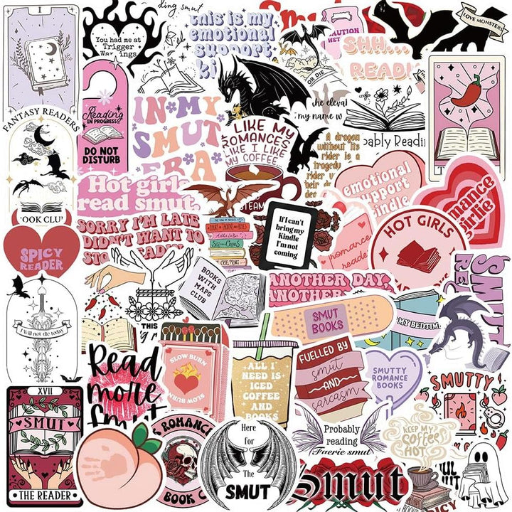 52-Piece Bookish Reading Sticker Pack for Adults - Just Closeouts Canada Inc.