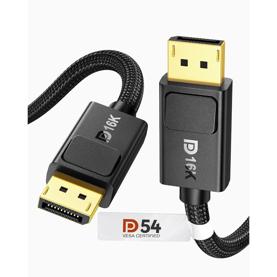 54Gbps DisplayPort Cable 2.1 [VESA Certified], [8K@165Hz, 4K@480Hz 360Hz 240Hz] DP 2.1 Cable 16K, DP54 HDR DSC Display Port Cord Compatible FreeSync G - Sync Gaming Monitor 5090 7900XTX 10FT - Just Closeouts Canada Inc.X004FJF4EZ