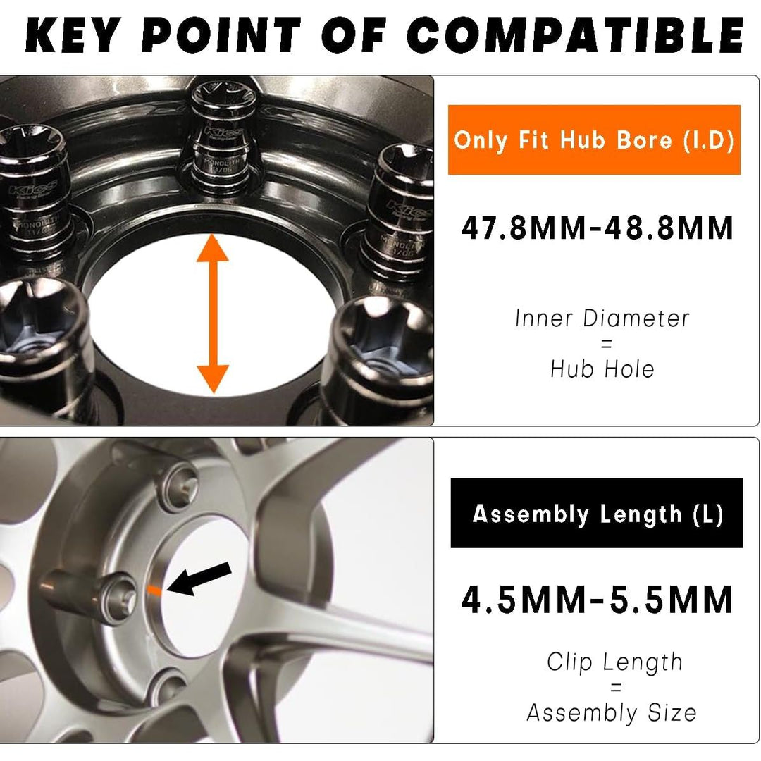 54mm 2.13" Wheel Center Caps For OZ Wheel M514 Center Hubcaps | 4 Pack Chrome Silver Center Cover Replacement - Just Closeouts Canada Inc.
