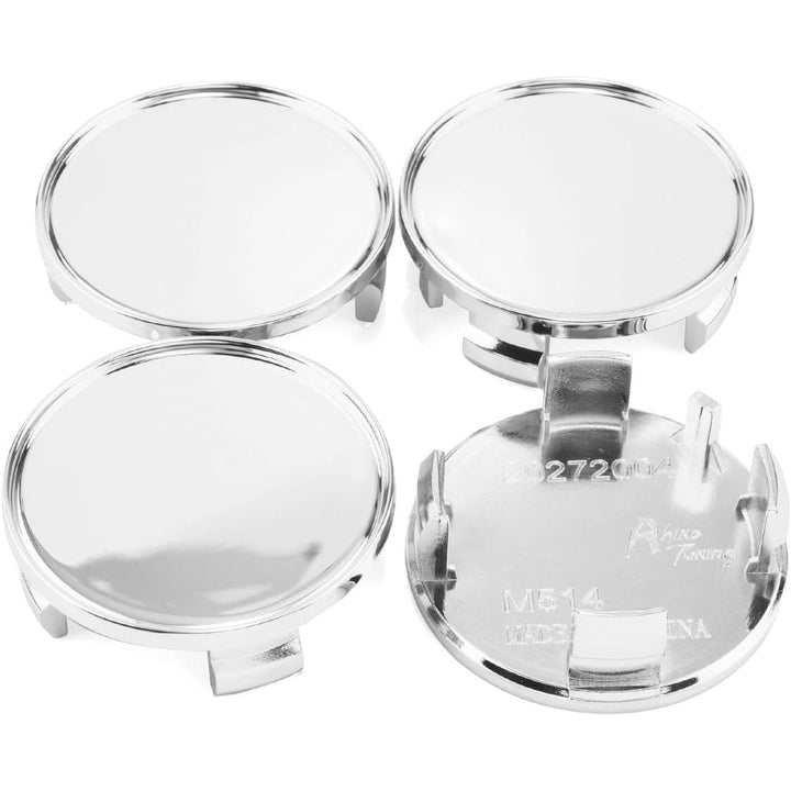 54mm 2.13" Wheel Center Caps For OZ Wheel M514 Center Hubcaps | 4 Pack Chrome Silver Center Cover Replacement - Just Closeouts Canada Inc.