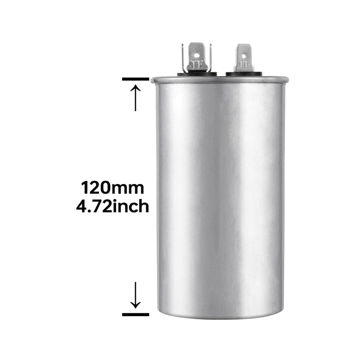55 uF ±5% 55 MFD 370/450 V CBB65 Round Run Start Capacitor for AC Motor Run or Fan Start and Cool or Heat Pump Air Conditioner - Just Closeouts Canada Inc.