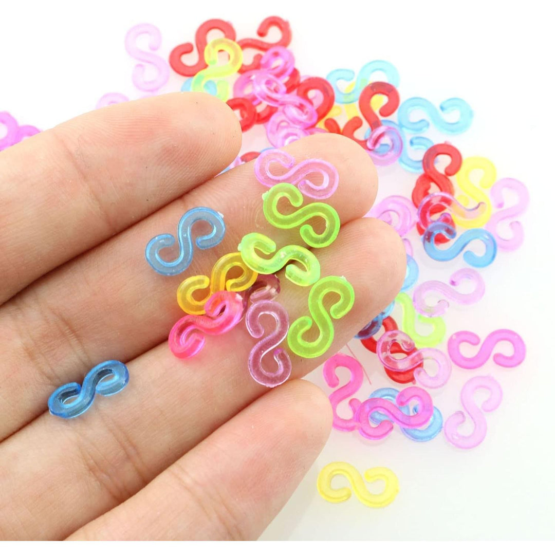 580 Mixed-Colour S-Shaped Loom Band Clips - Just Closeouts Canada Inc.