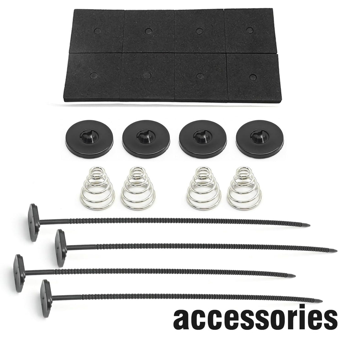 6'' Inch Small Slim Push Pull Electric Cooling Fan, Black Radiator Oil Cooler Mount Kit, Plastic Electric Fan with Mount Kit for Cooling the Entire Engine Bay - Just Closeouts Canada Inc.