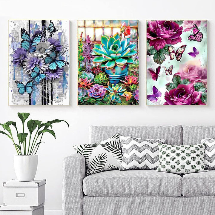 6 Pack Diamond Painting Kits for Adults Peinture Diamant 5D Adulte NouveautŽ Gem Art Dots for Beginner Women DIY Crafts for Home Wall Decor 11.8x15.7 Inches Butterfly Style - Just Closeouts Canada Inc.