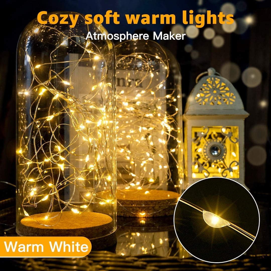 6 Pack LED Fairy Lights Battery Operated String Lights - 7 ft 20 LED Firefly Silver Wire Lights - Just Closeouts Canada Inc.X003Y3QNUH