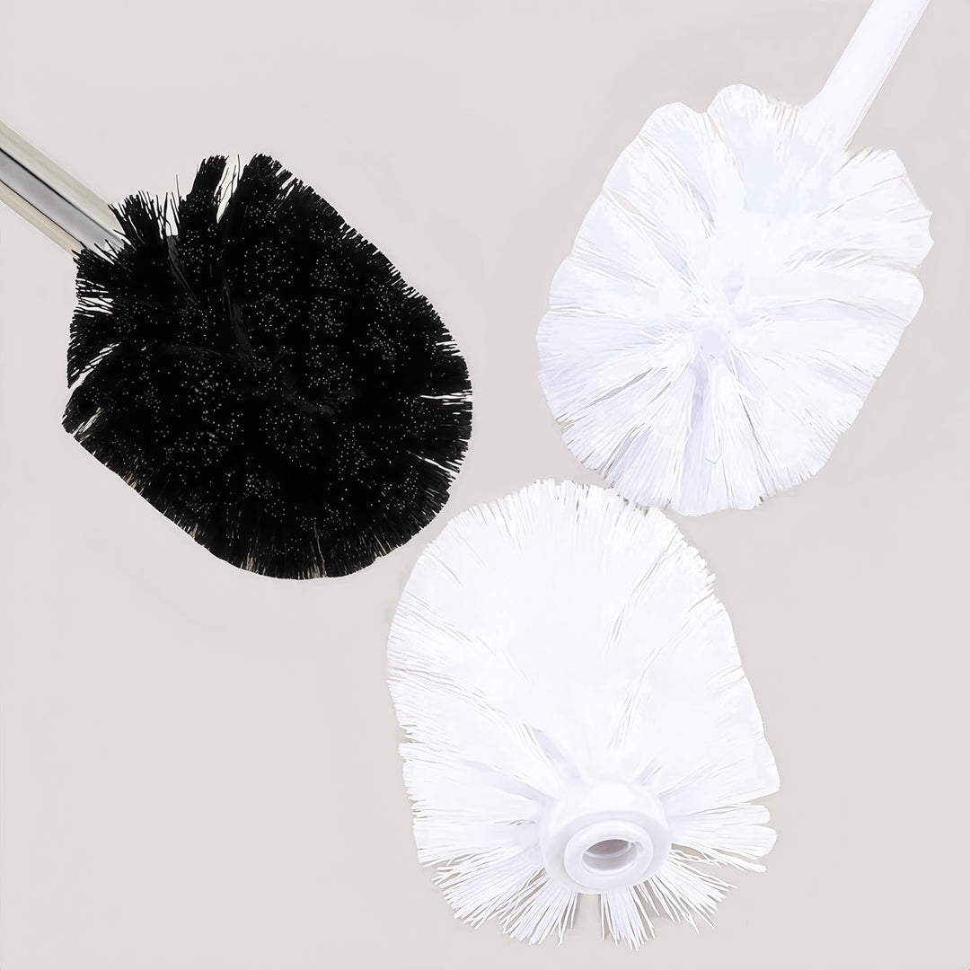 6 Pack Toilet Bowl Brush Replacement Head, Premium Brush Head Cleaning Tool, Toilet Scrub Brush Cleaning Round Ball Shaped Toilet Brush Heads (Black) - Just Closeouts Canada Inc.